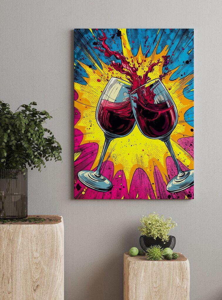 Wallity Декоративна слика на платно, 50x70 см, шарена