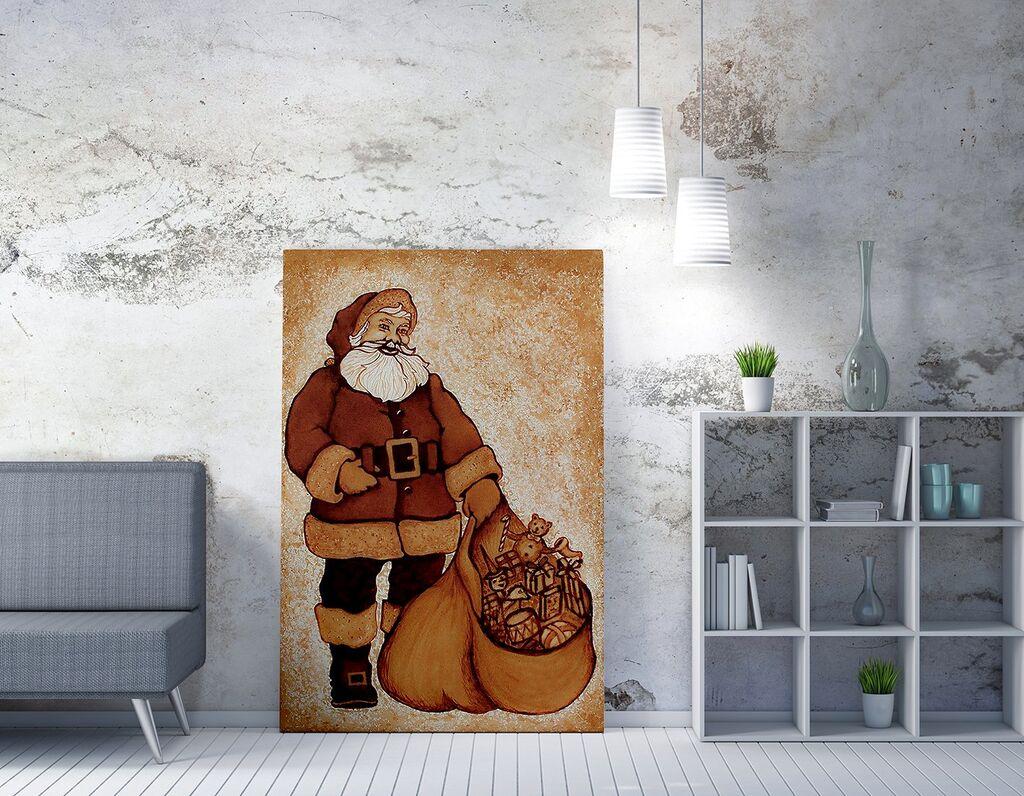 Wallxpert Слика canvas, Дедо Мраз 2 ,50 x 70 cm