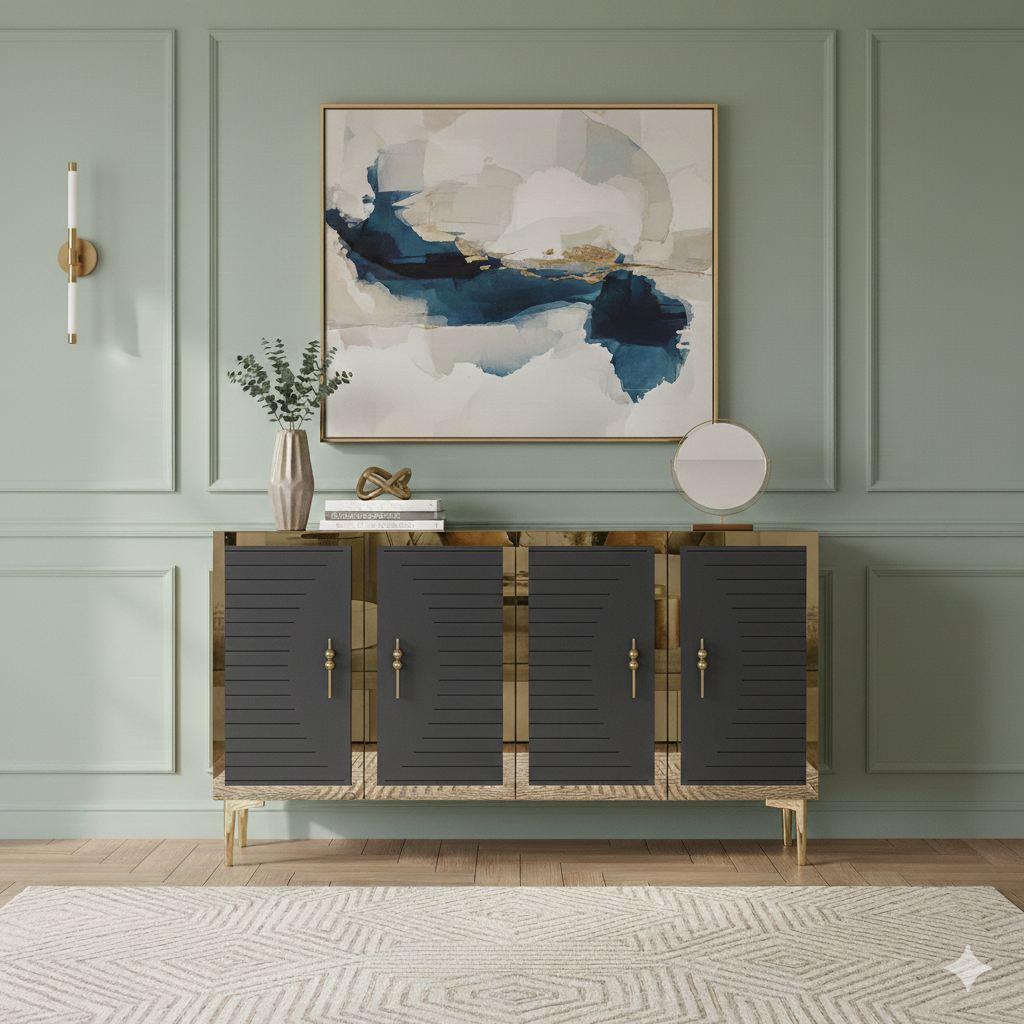 Комода Hanah Home, 120x75x32 см, Антрацит
