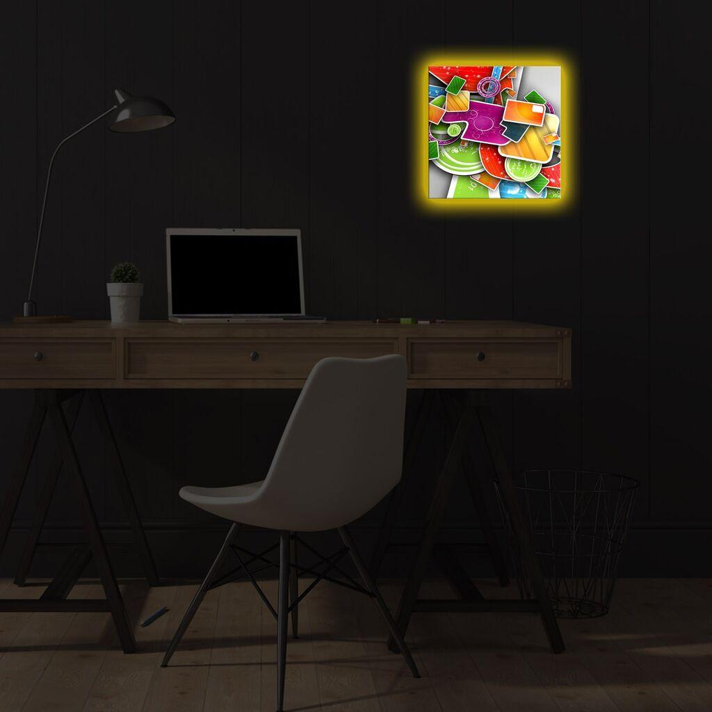 Wallity Слика со LED Осветлување 4040IACT-41, 40x40 cm