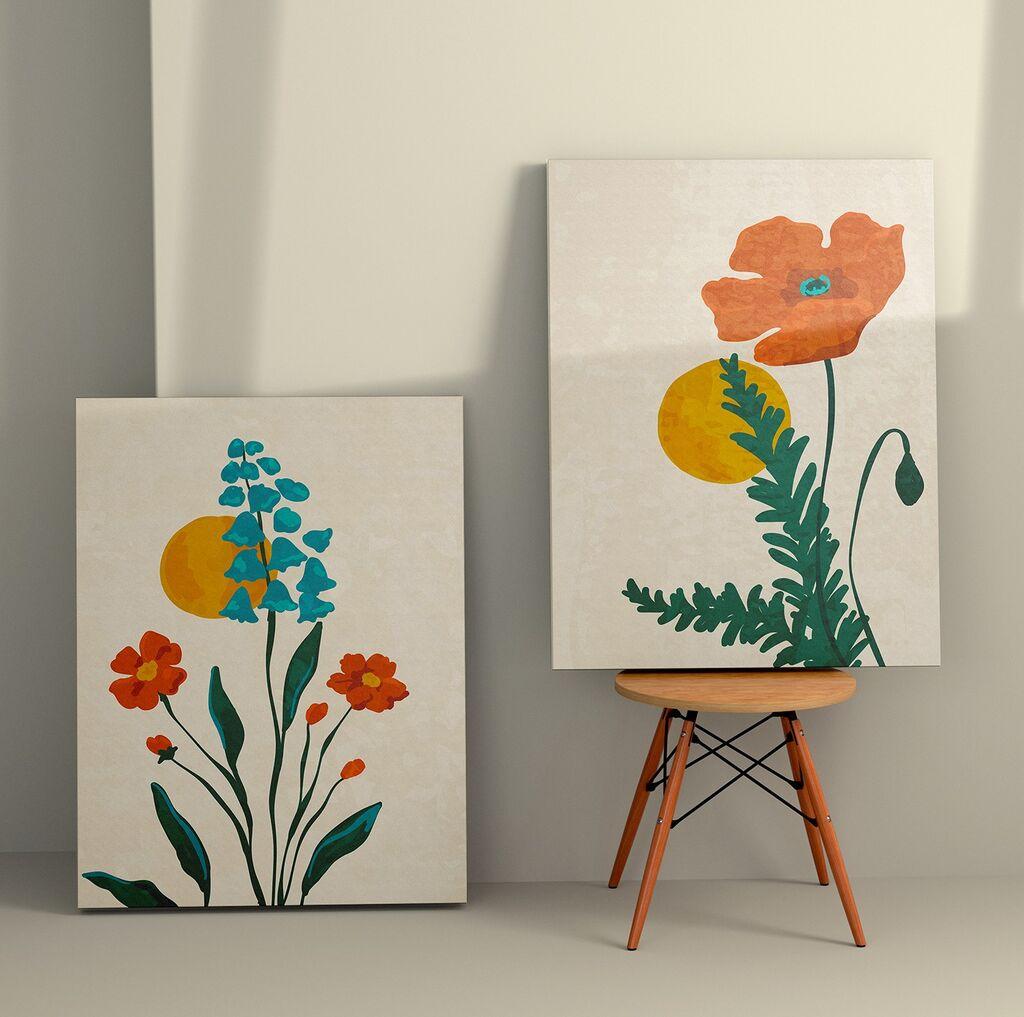 Wallity декорација за dzид 2KNV4288, 50 x 70 см, 2 парчиња