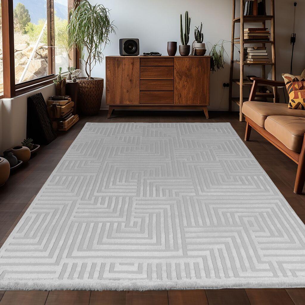 Conceptum Hypnose Тепих, 80x150cm, Сребрен