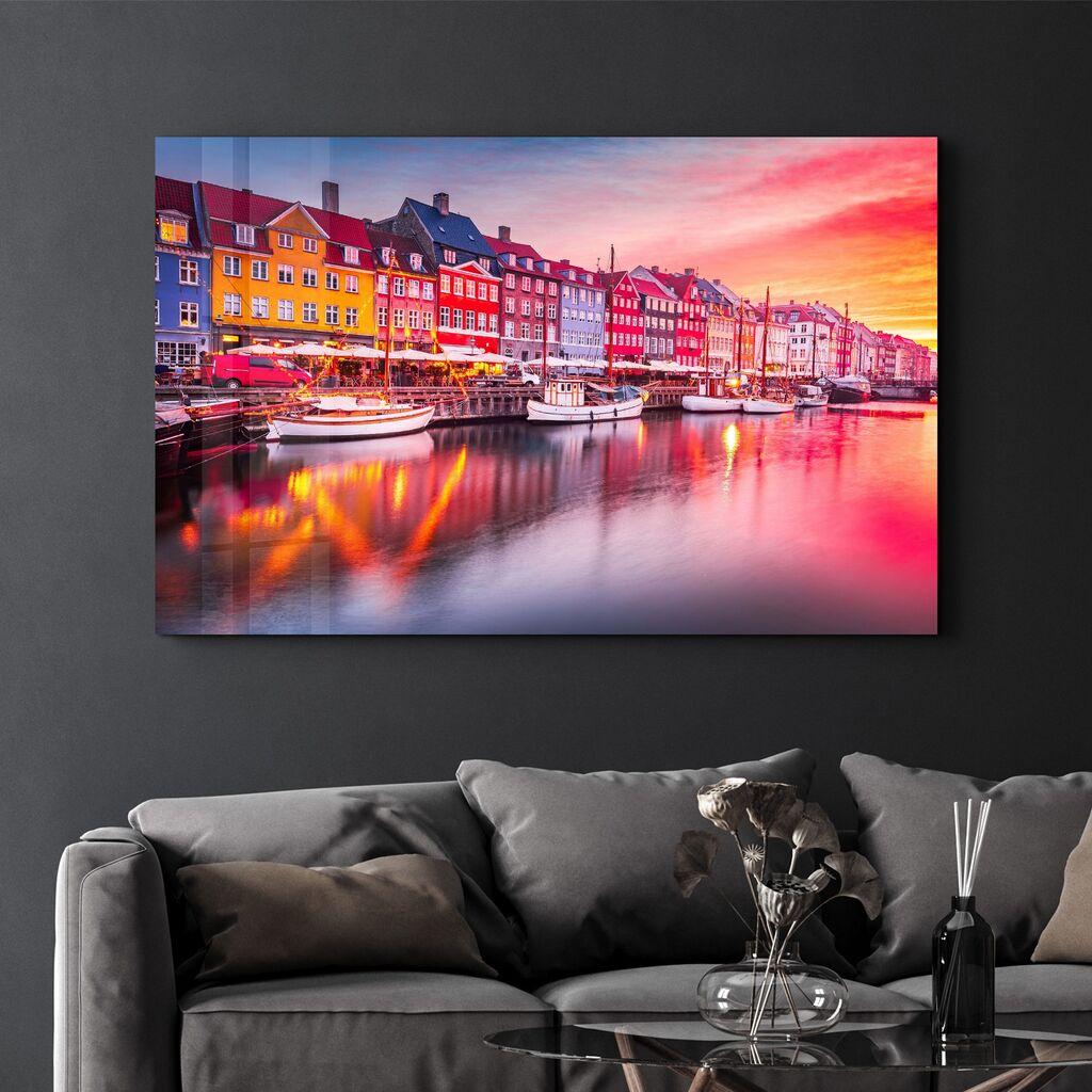 Декоративна слика Wallity на калено стакло, 46x72 см, шарена
