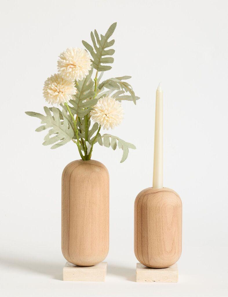 Комплет вазни Aberto Design, 2 парчиња, беж