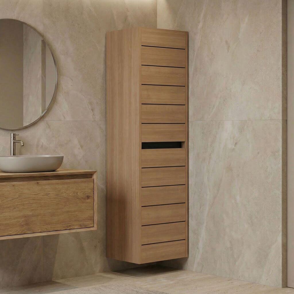 Полица за бања Hanah Home, кафеава