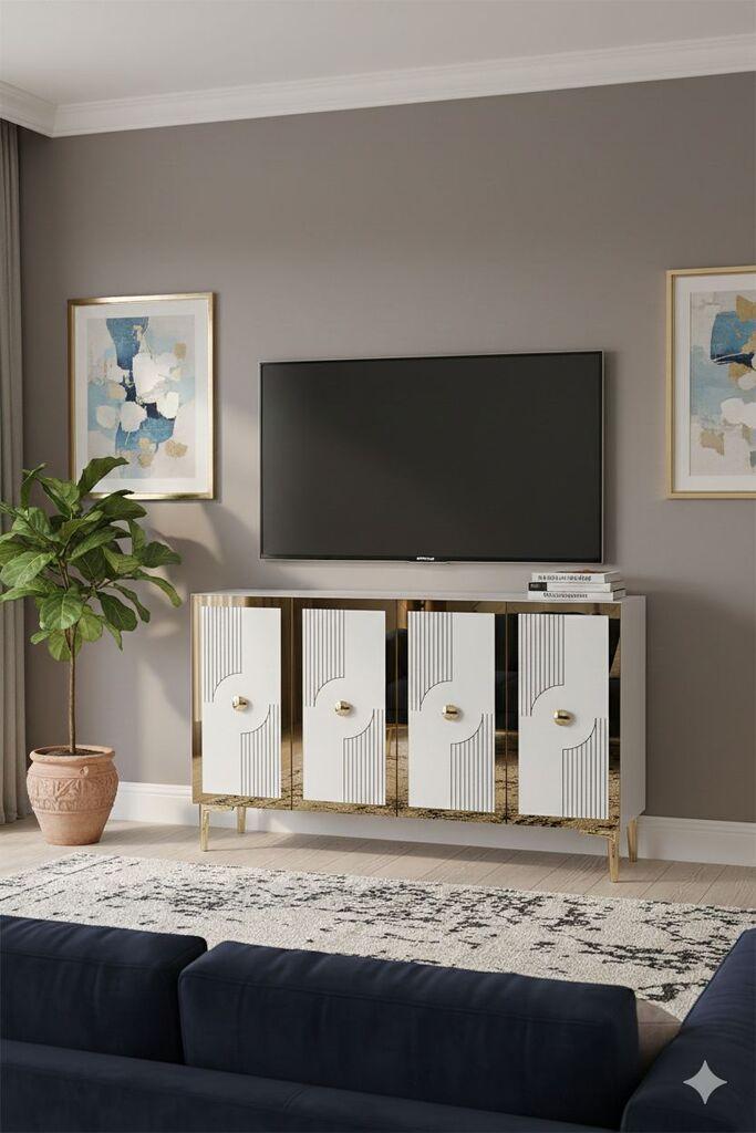 Комода Hanah Home, 120x79x32 см, бела