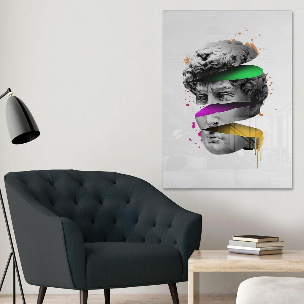 Декоративна слика Wallity на калено стакло, 70x100 см, шарена