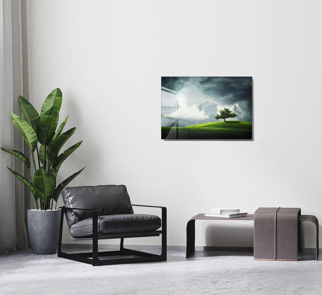 Декоративна слика Wallity на калено стакло, 30x45 см, шарена