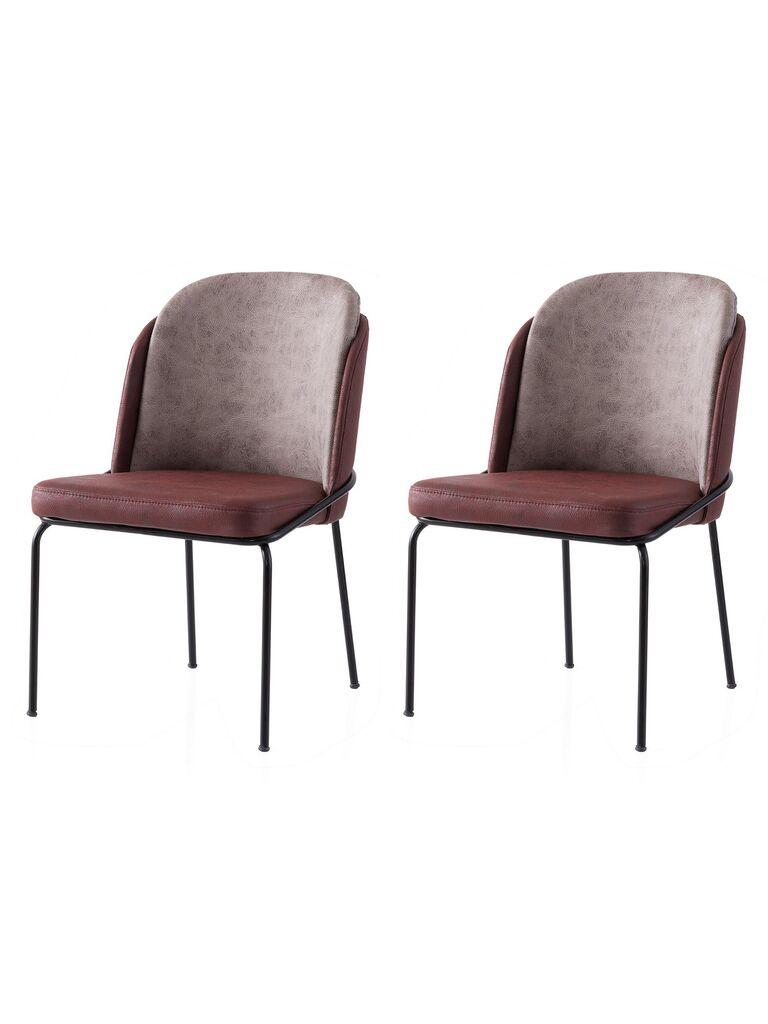 Комплет столчиња Hanah Home Dore-197 V2, 70x47x98.5 см, 2 парчиња, црвена