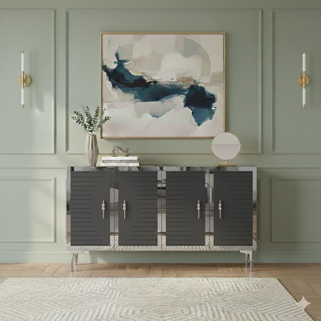 Комода Hanah Home, 120x75x32 см, Антрацит