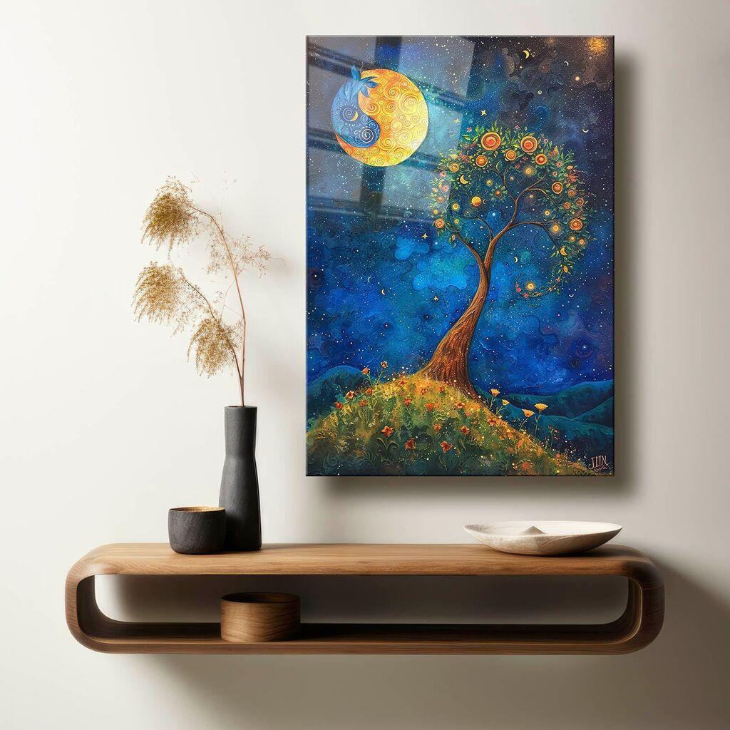 Декоративна слика Wallity на калено стакло, 60x90 см, шарена