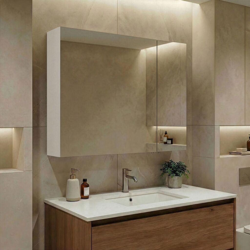 Полица за бања Hanah Home, бела