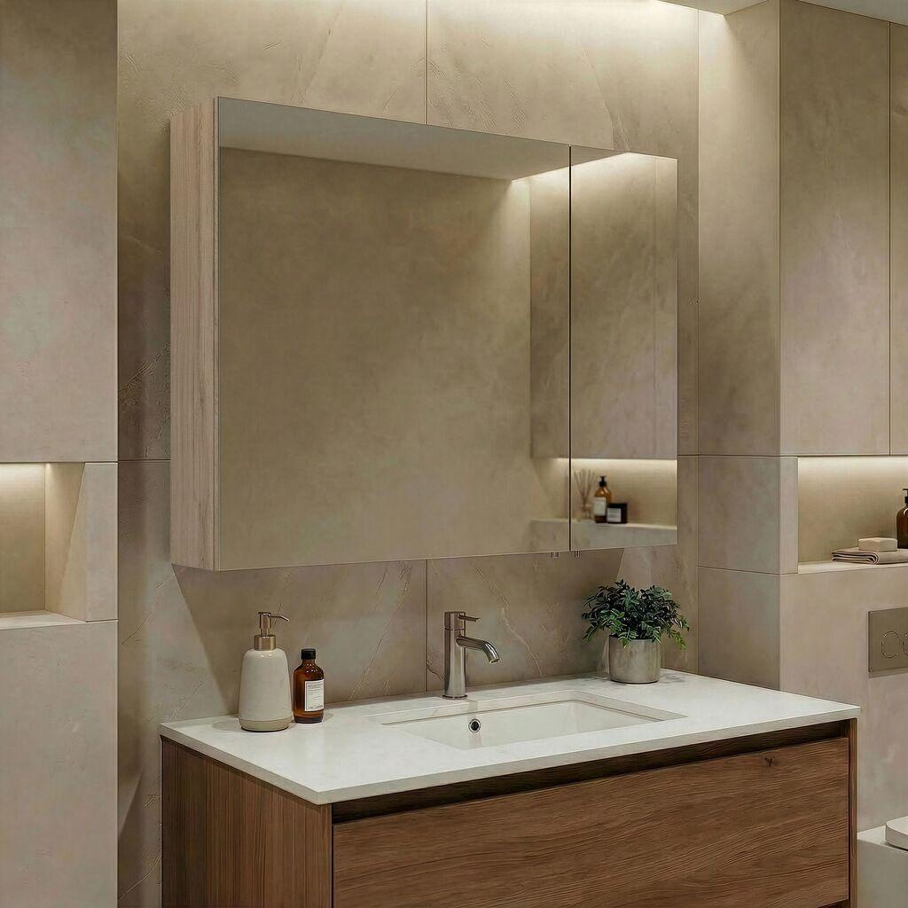 Полица за бања Hanah Home, беж