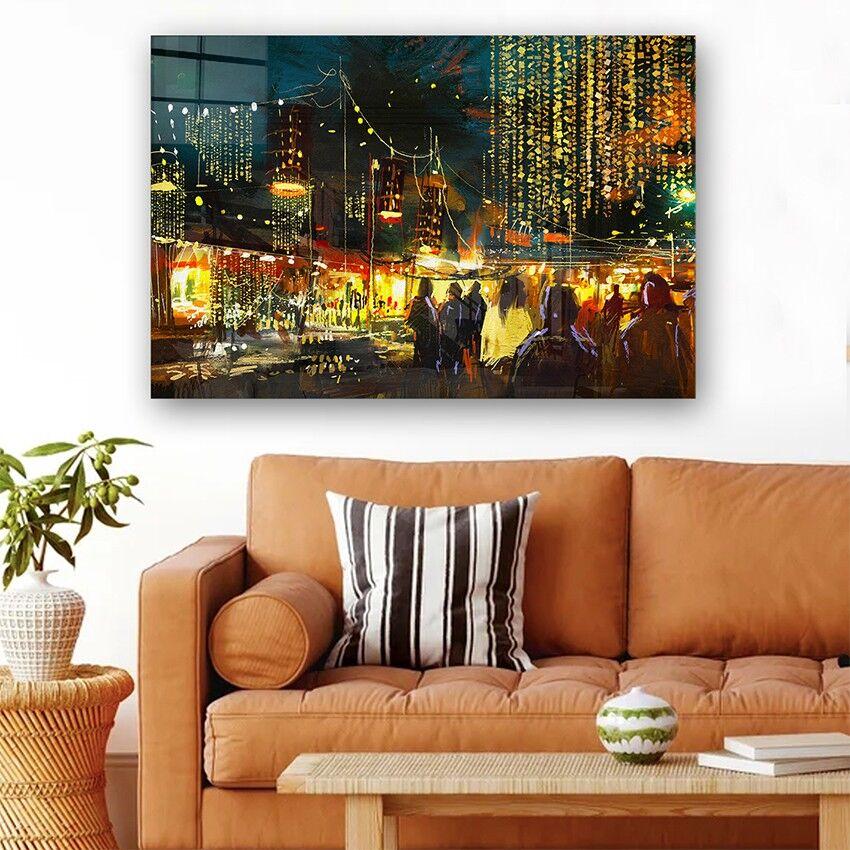 Декоративна слика Wallity на калено стакло, 50x70 см, шарена