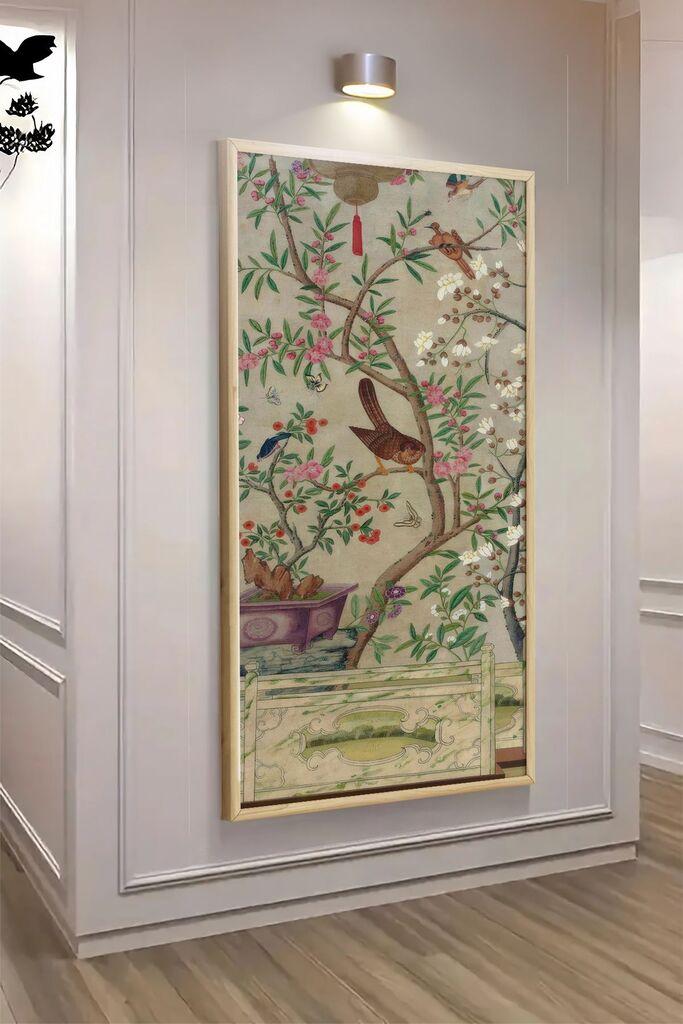 Wallity декоративна врамена слика, 120x50 см, шарена