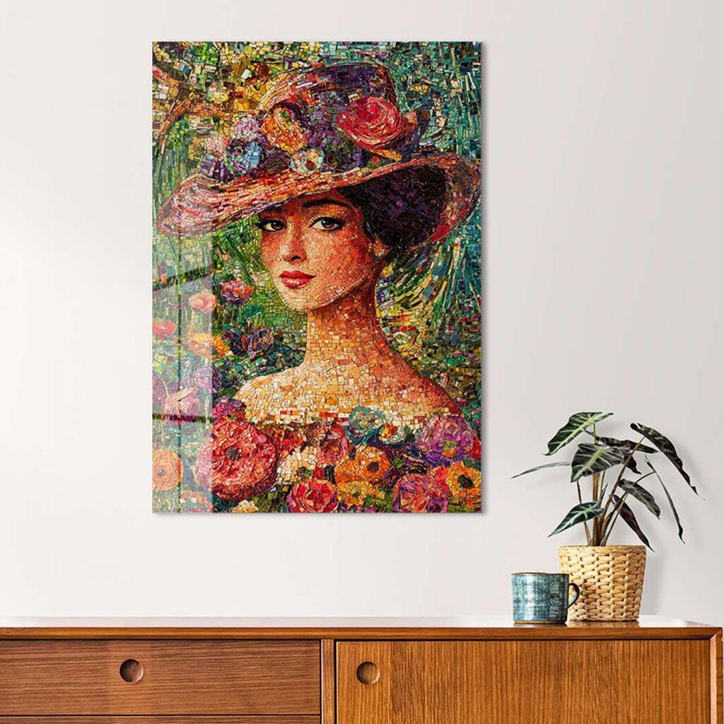 Wallity декоративна слика на калено стакло, 30x40 см, шарена