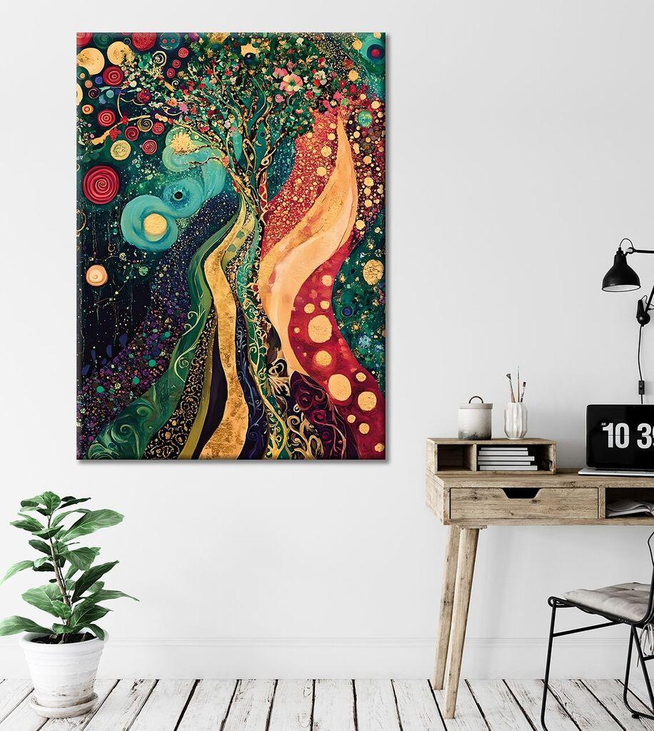 Wallity Декоративна слика на платно, 50x70 см, шарена