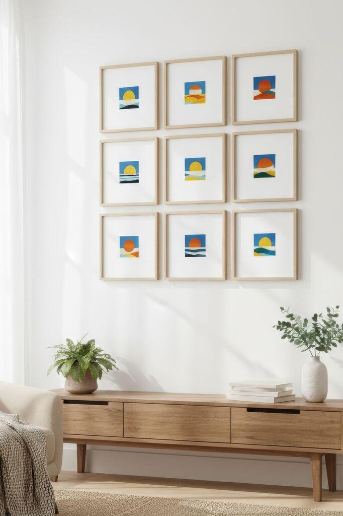Wallity слика Huhu753, 30x30 см, 9 делови