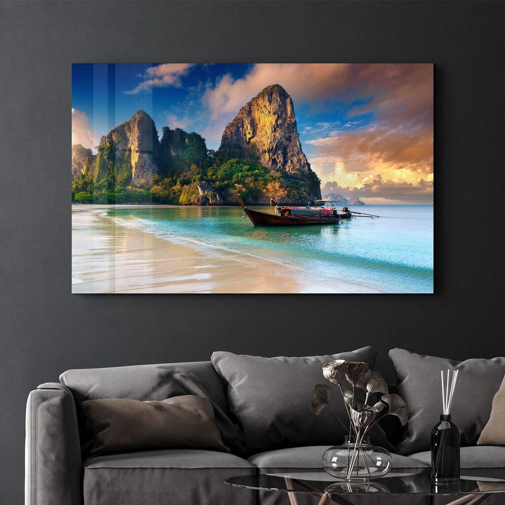 Декоративна слика Wallity на калено стакло, 35x55 см, шарена