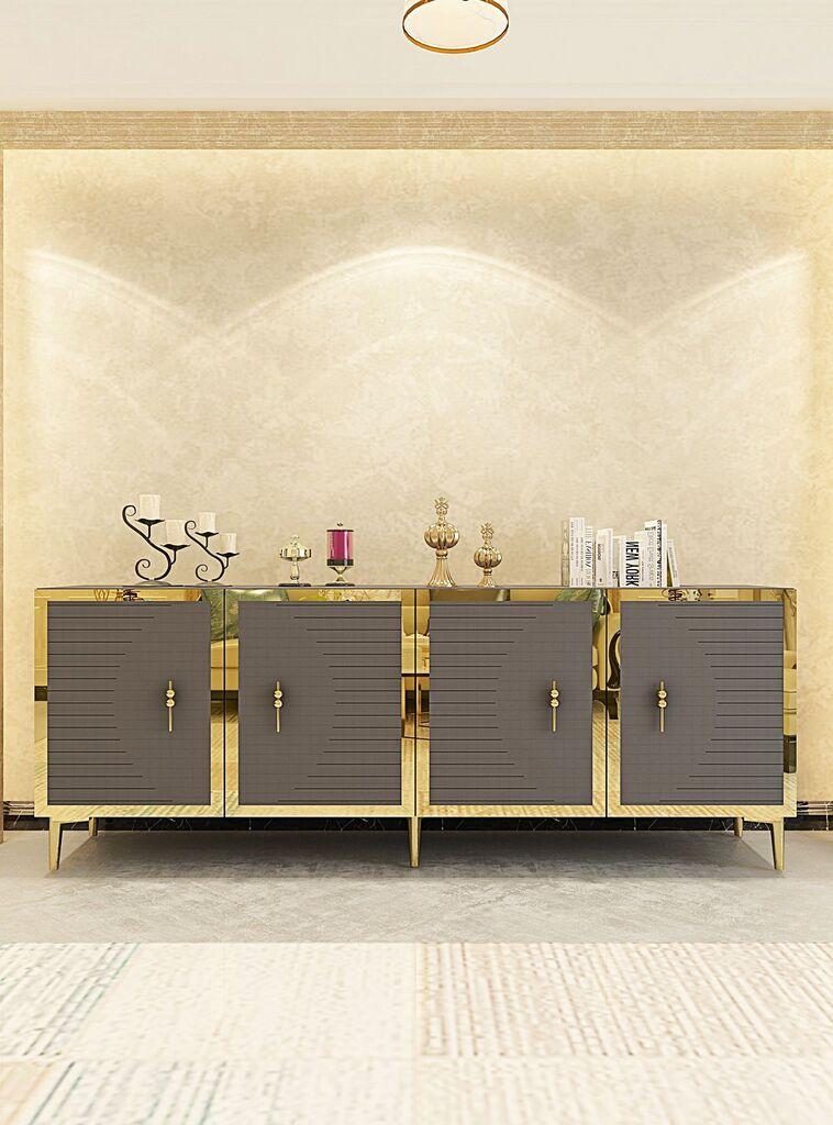 Комода Hanah Home Tuna 180, Антрацит