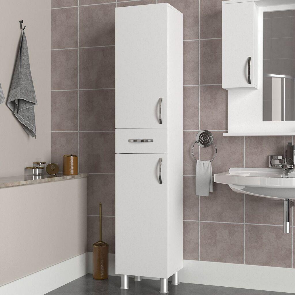 Кабинет за бања Hanah Home Selin, бел