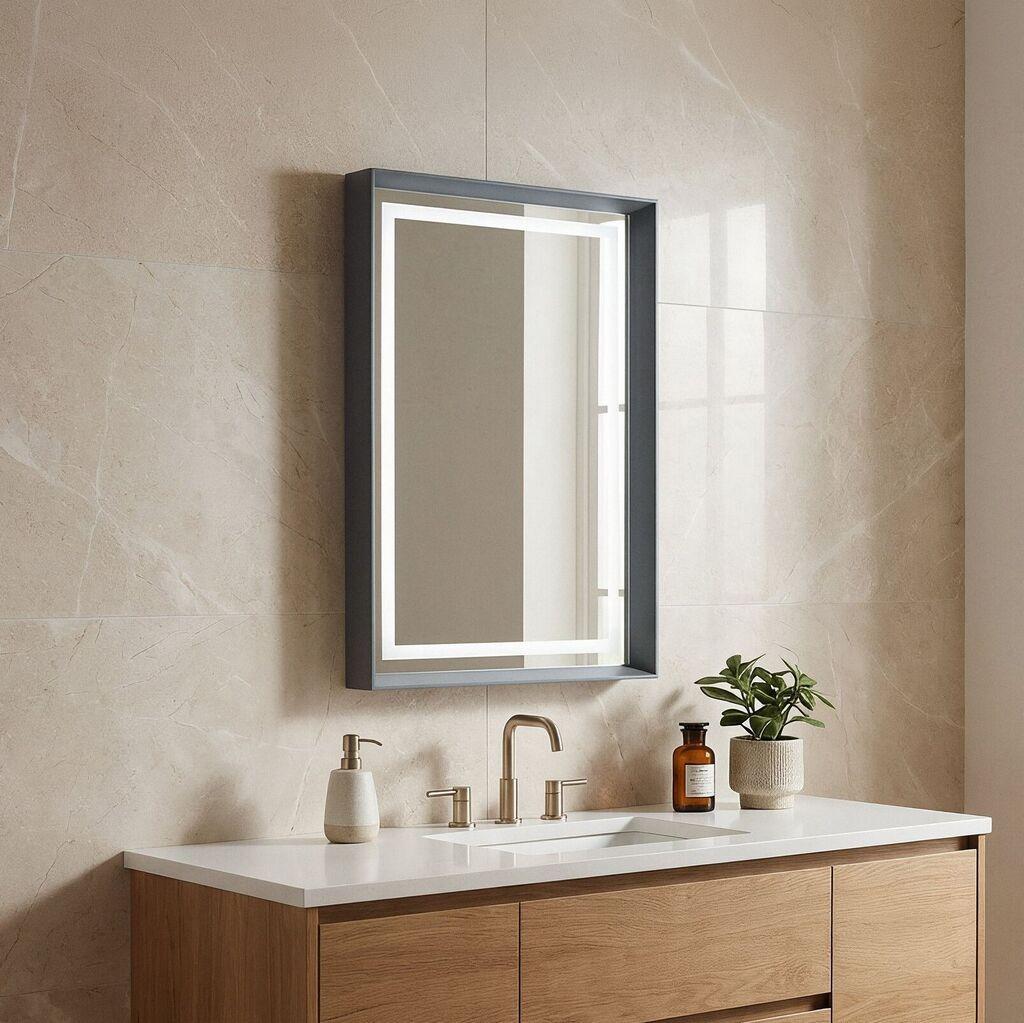 Огледало за бања Hanah Home, антрацит