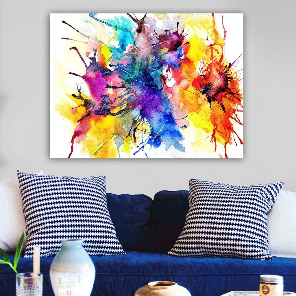 Wallity Декоративна слика на платно, 70x100 см, Шарена