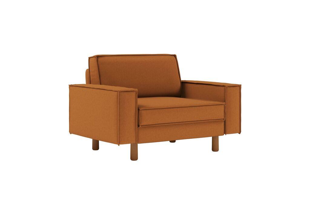 Фотелја „Atelier del Sofa Sparrow" со двосед, портокалова