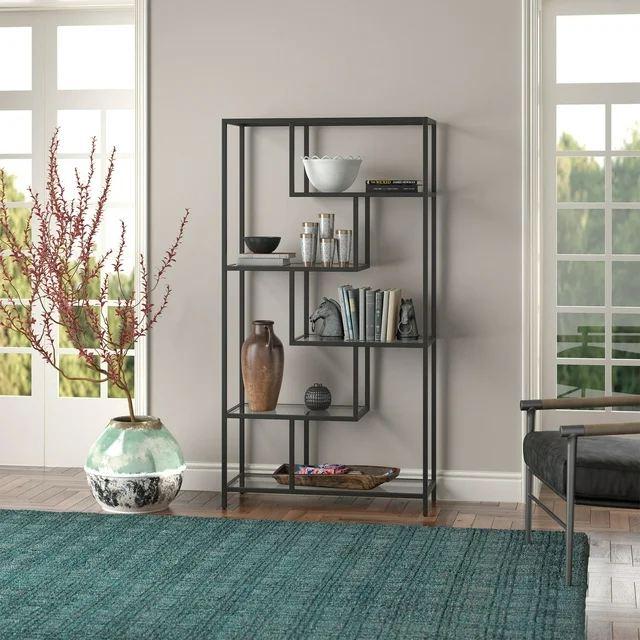 Полица за книги Hanah Home By-30, 90x172x30 см, црна