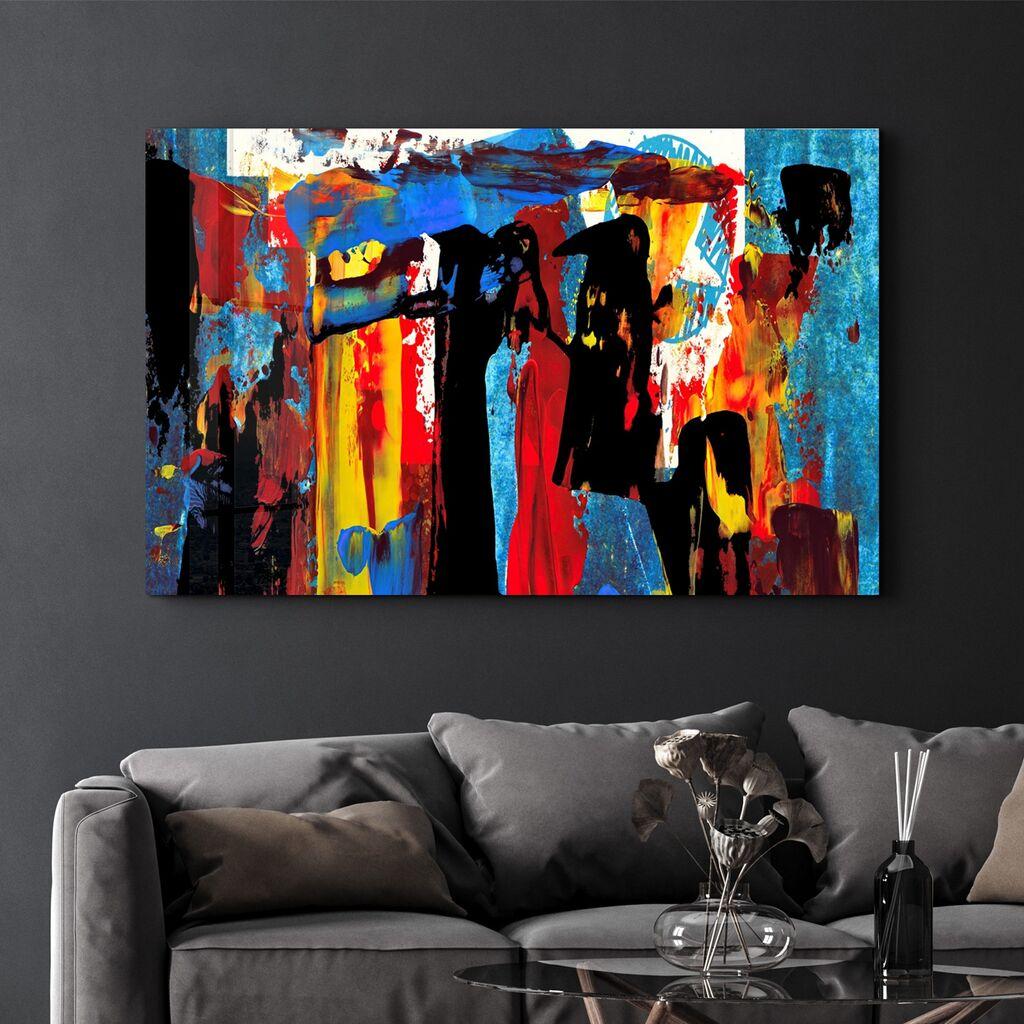 Декоративна слика Wallity на калено стакло, 70x110 см, шарена