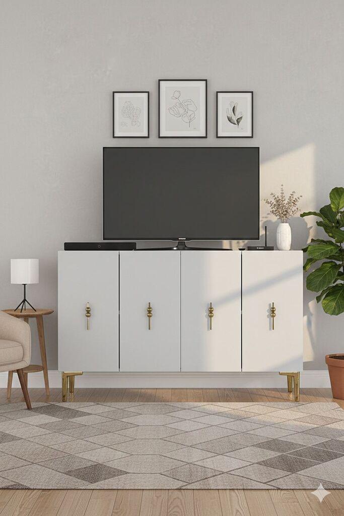 Комода Hanah Home, 120x79x32 см, бела