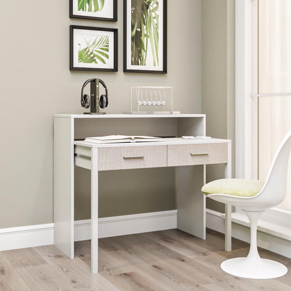 Биро Hanah Home My Desk 99x88x66 см, бело