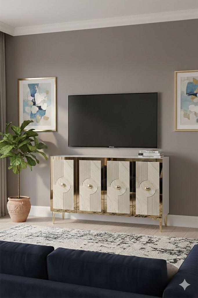 Комода Hanah Home, 120x79x32 см, бела