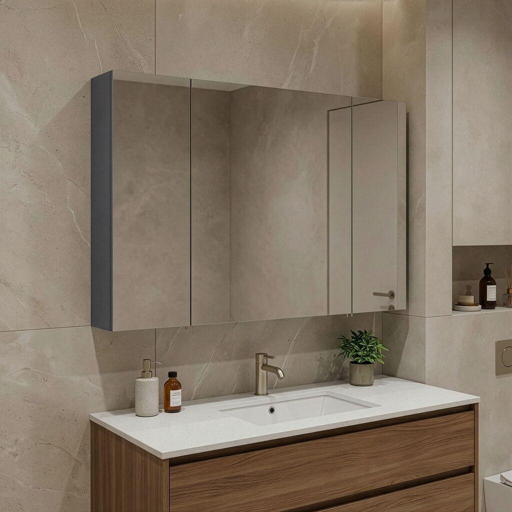 Полица за бања Hanah Home, антрацит