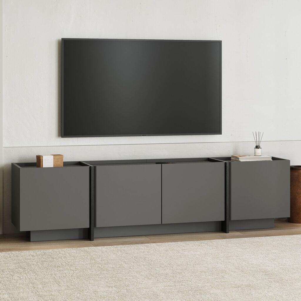 Комода за телевизор Nordure, 180x46x35 см, антрацит