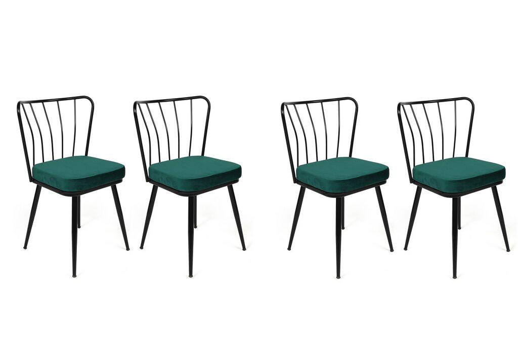 Столици Hanah Home Yildiz 951 V4, темно зелени