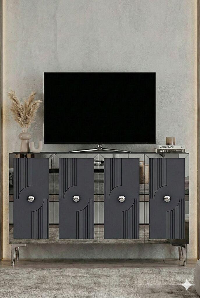 Комода Hanah Home, 120x79x32 см, Антрацит