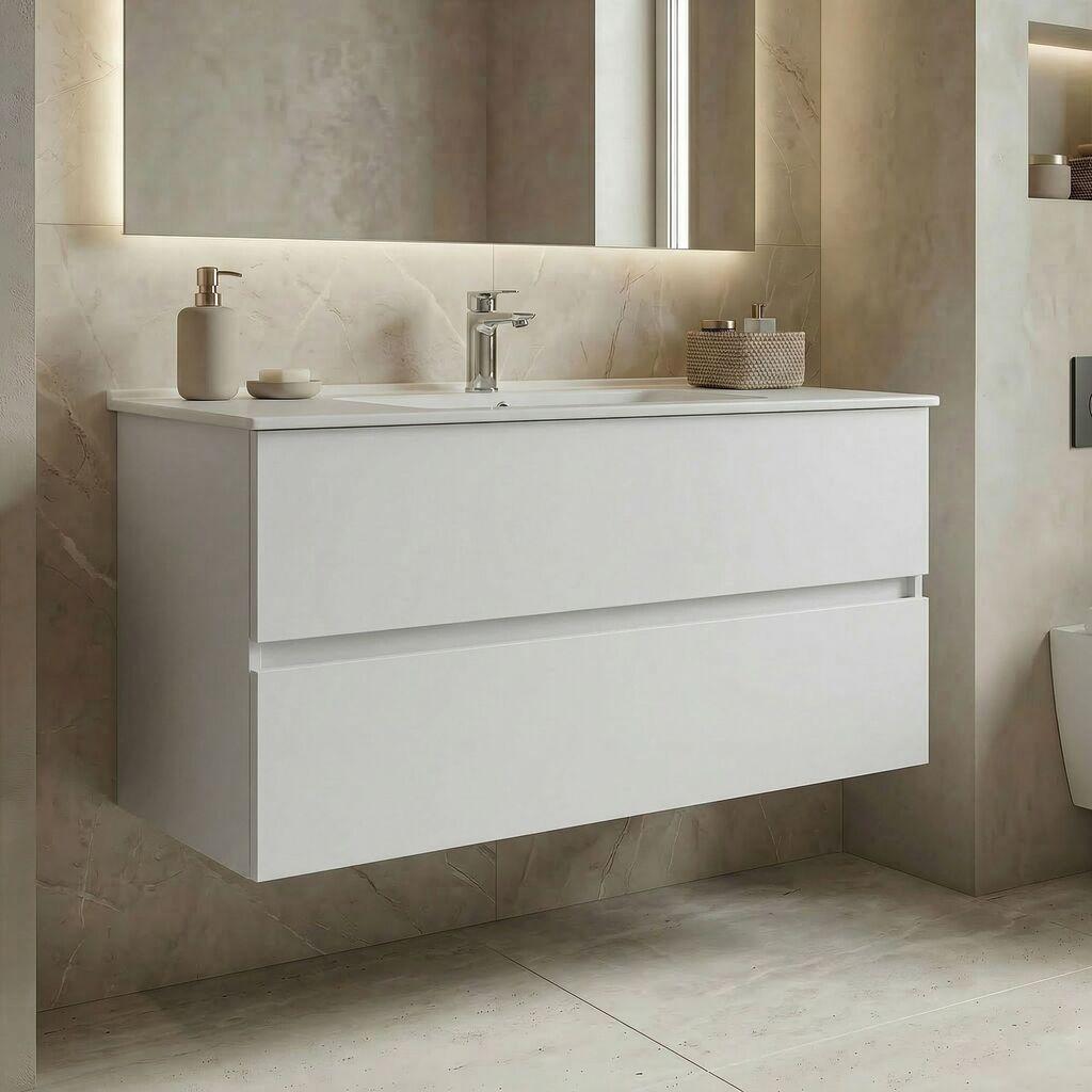 Полица за бања Hanah Home, бела