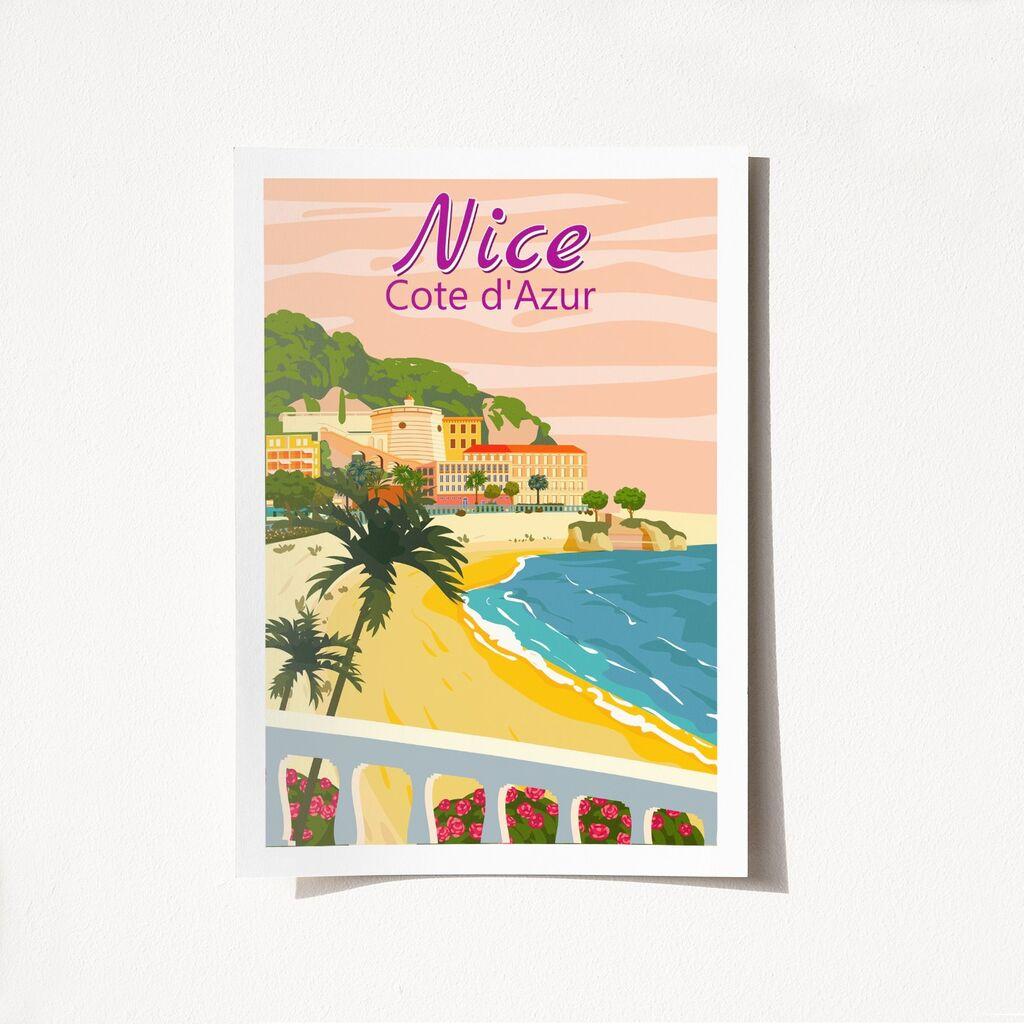 Постер Wallity Nice Cote d'Azur-1997, 42x59,4 см