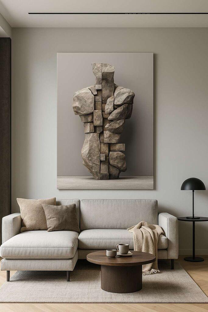 Wallity Декоративна слика на платно, 70x100 см, Шарена