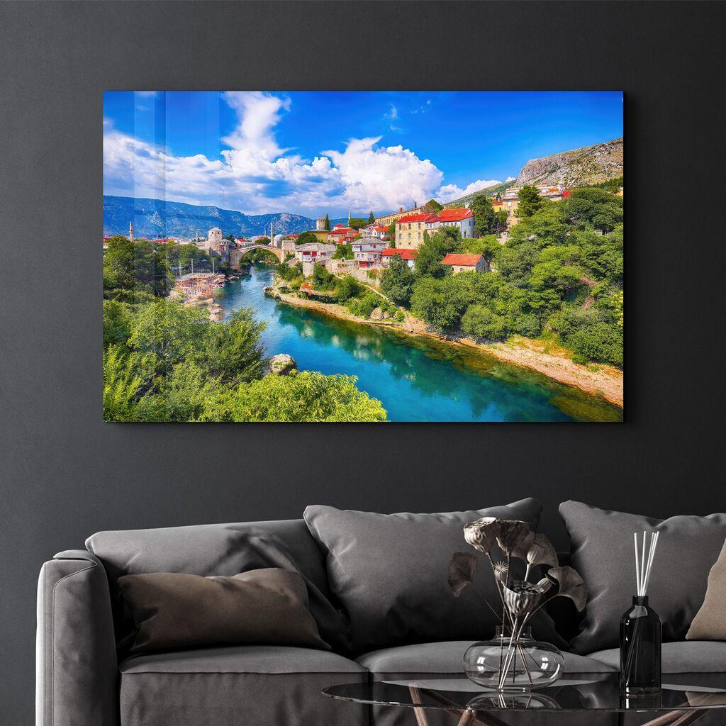 Декоративна слика Wallity на калено стакло, 35x55 см, шарена