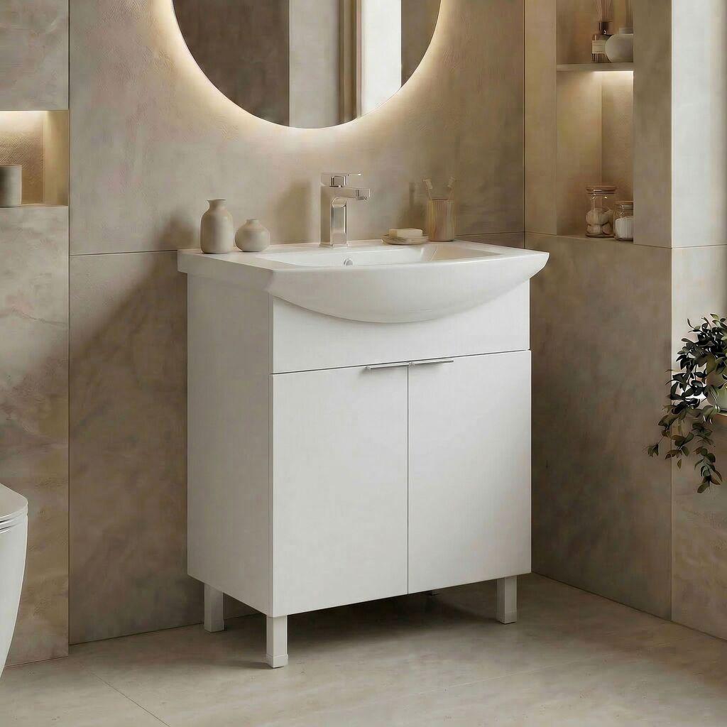 Полица за бања Hanah Home, бела