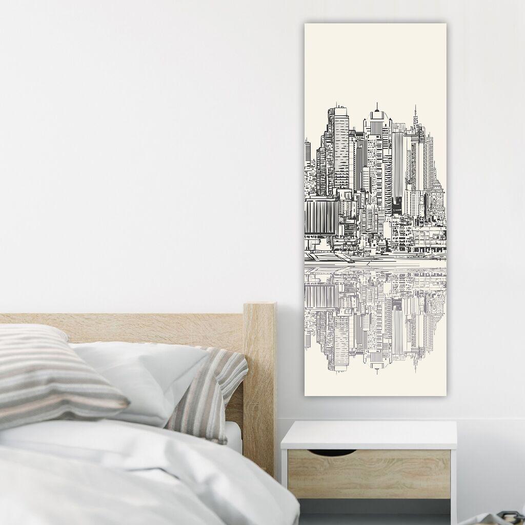 Wallity Декоративна слика на платно, 30x80 см, шарена