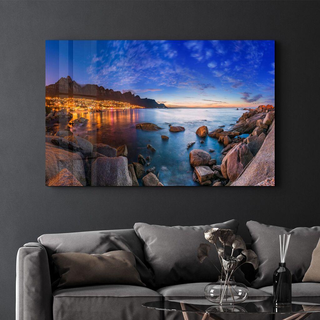 Декоративна слика Wallity на калено стакло, 46x72 см, шарена