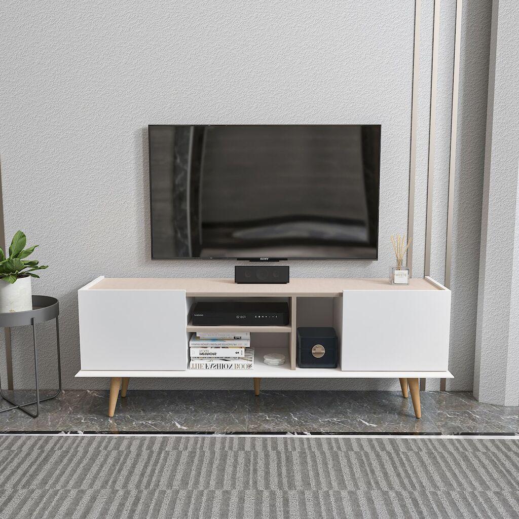 Hanah Home TV комода Еквадор, 154,4x56,6x31,3 см, бела