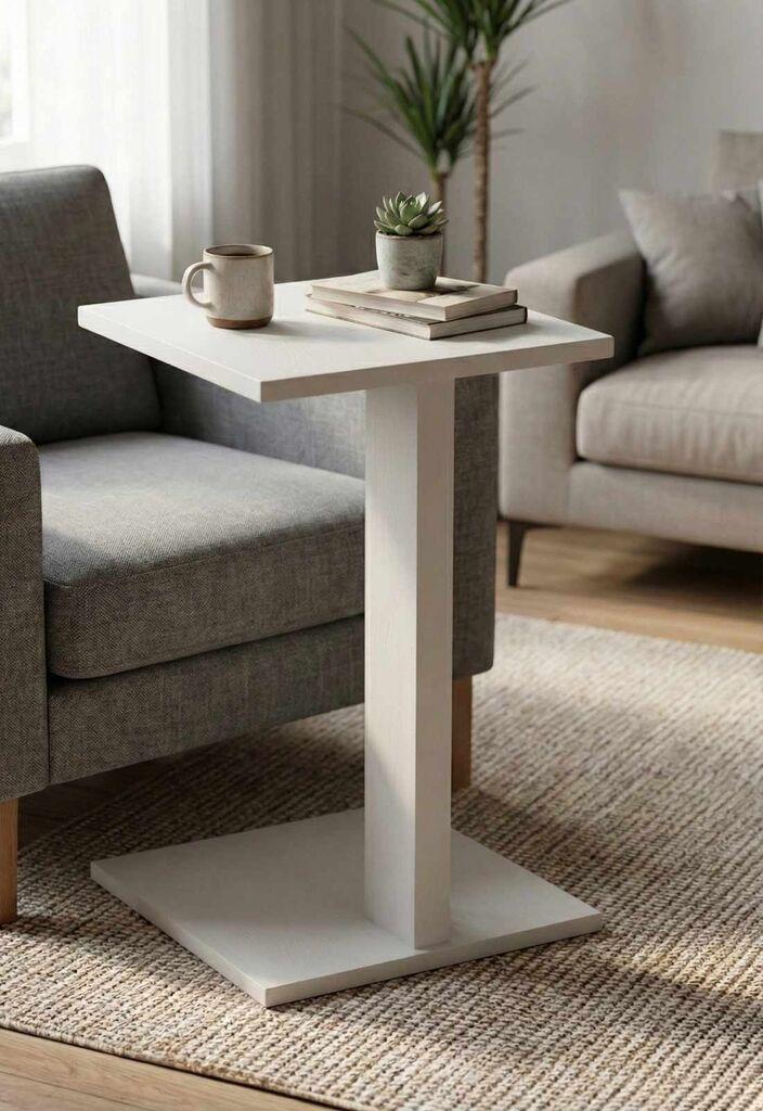 Помошна масичка Hanah Home, 35x56 см, бела