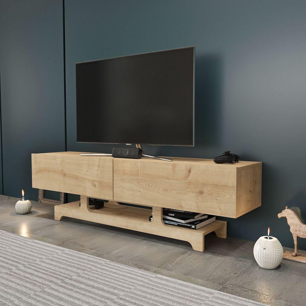 Комода за телевизор Hanah Home Tera, 160x46.8x35 см, даб