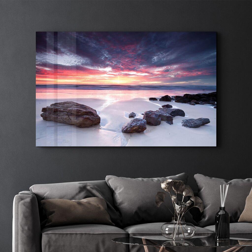 Декоративна слика Wallity на калено стакло, 46x72 см, шарена