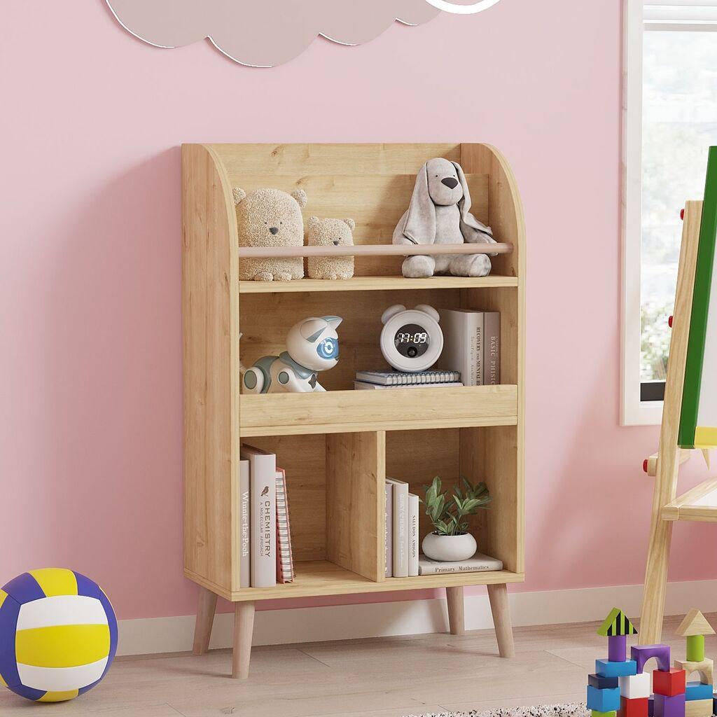 Полица за книги Hanah Home Minola, 60x102x30 см, боја на даб