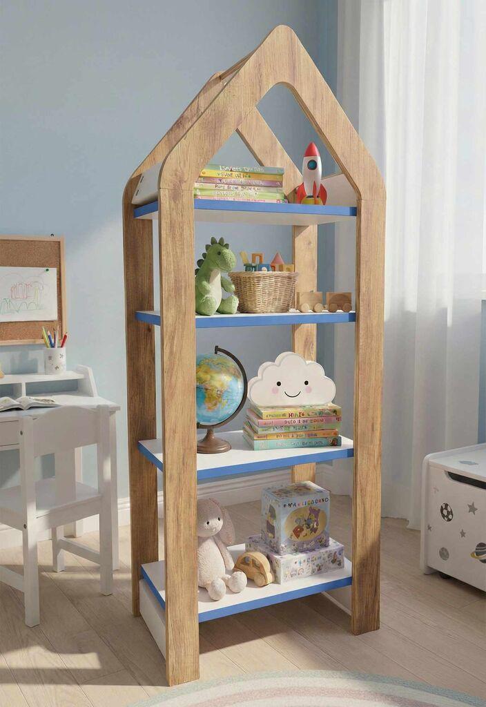 Детска повеќенаменска полица Hanah Home, 50x120x35 см, сина